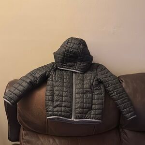 Kids Black Quilted Jacket